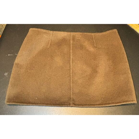 LPA Brown Wool Blend Mini Skirt Size M Soft Fall Winter Neutral Chic - Picture 5 of 10